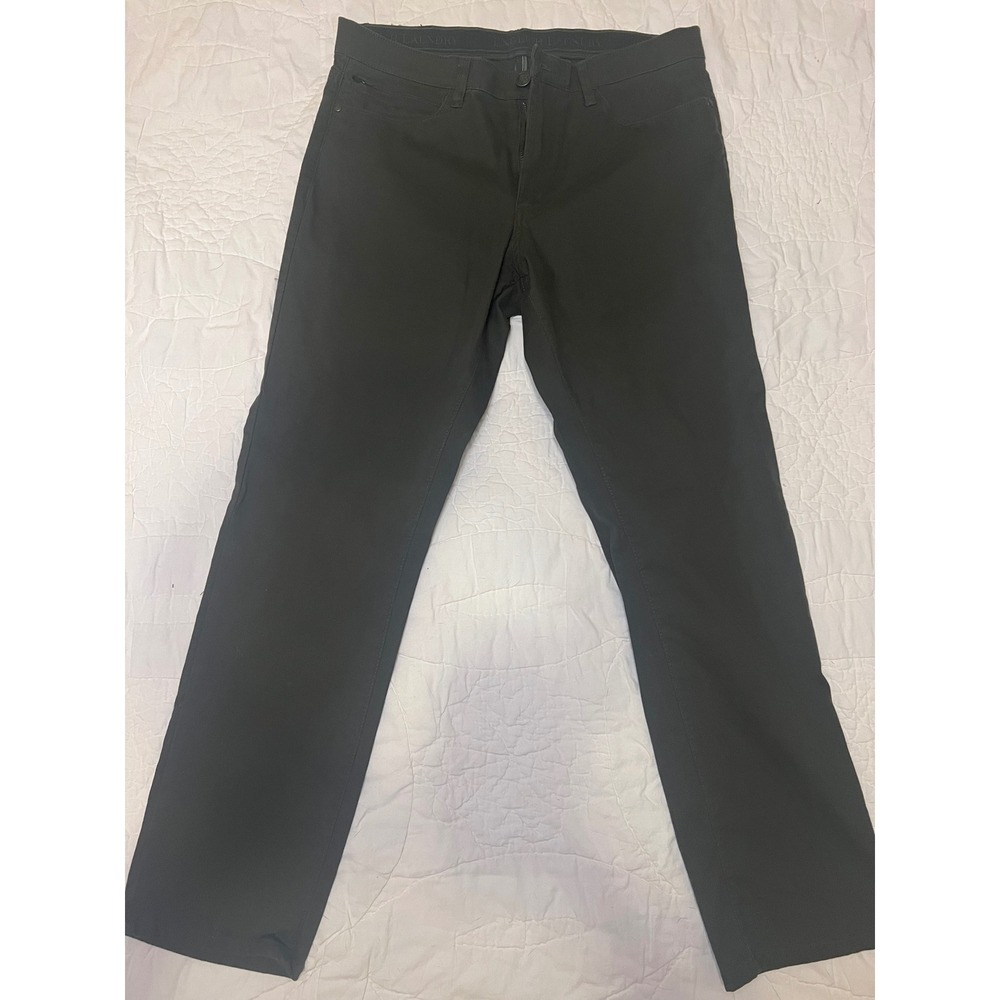 English Laundry Mens 5-Pocket Stretch Pants Olive Green 32x30 Straight Leg